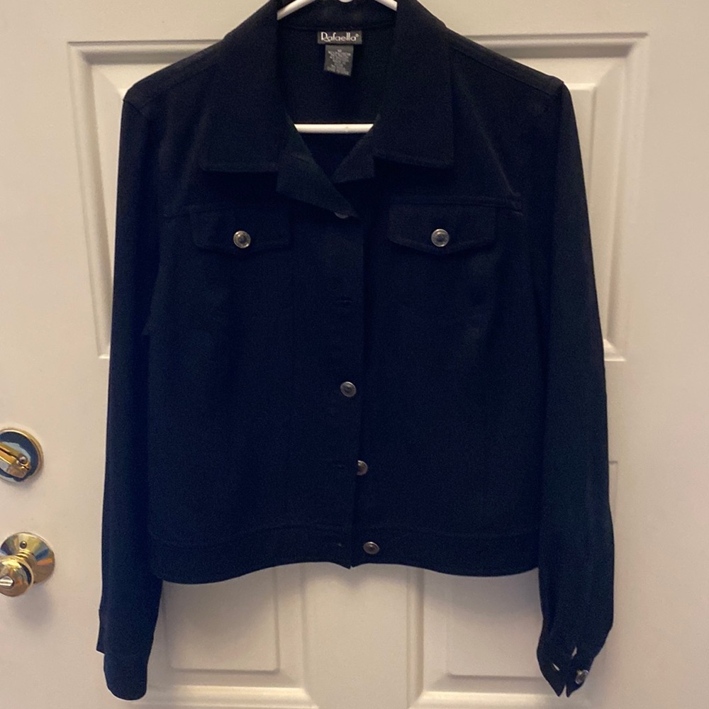 Black jean jacket, size 12